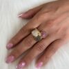 Anillo 3 corazones colores