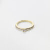 Anillo Circon blanco 2 oros talla 6