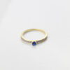 Anillo princesa circon azul talla 7