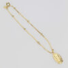PULSERA MEDALLA GUADALUPE BALIN 3 MM 20CM