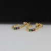 CANDONGA TOPO BALIN CIRCONES MULTICOLOR