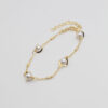 pulsera perla barril enlazada