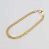 pulsera cubana doble carril 5 mm 19 cm