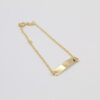pulsera placa corona 15cm