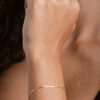 Pulsera Escalera Fina 17cm 2mm