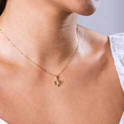 Dije Mariposa Corazón Circón