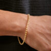 PULSERA MILITAR DIAMANTADA 3MM 19CM