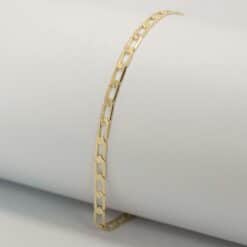 PULSERA CUBANA ALARGADA 3.2MM 19CM