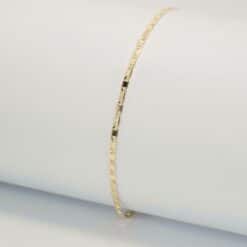 PULSERA ESCALERA FINA 2MM 18CM